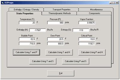 Component Physical Properties 